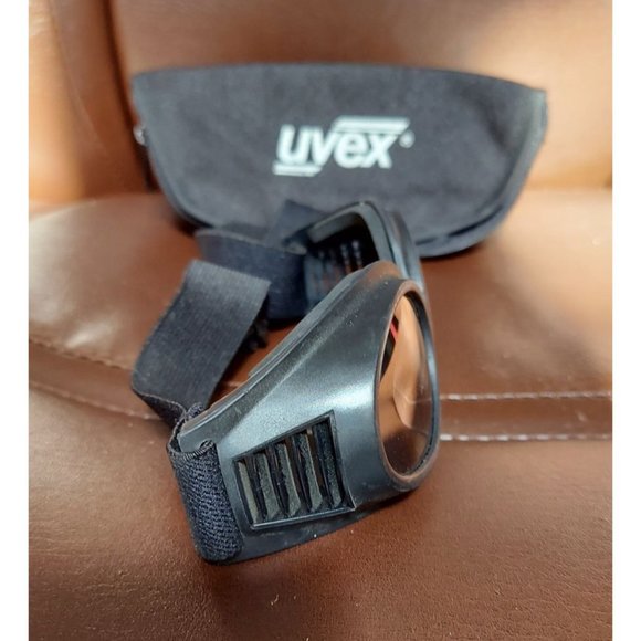 UVEX 9954.500 Black Zipper Spectacles Protective Case & Black Goggles Adjustable - Picture 3 of 9